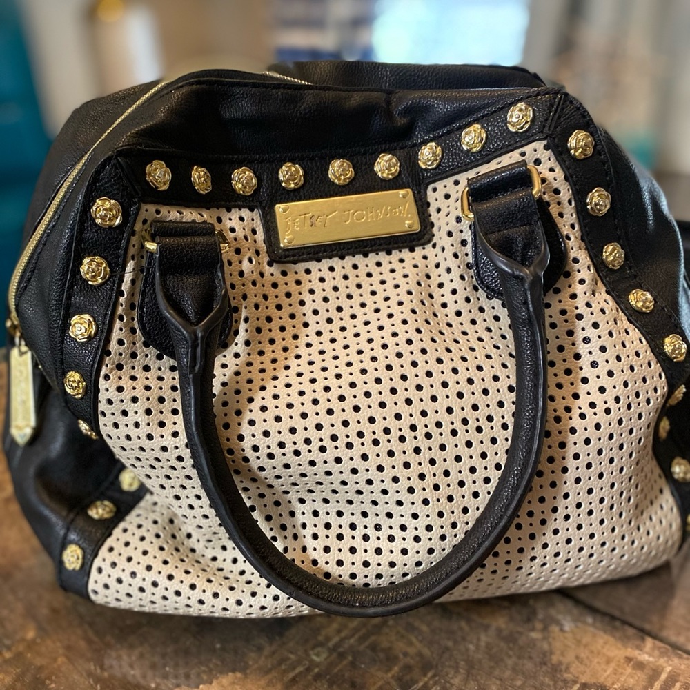 Betsy Johnson Faux Leather Handbag